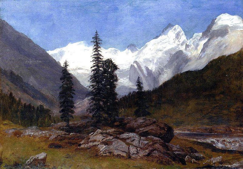 Albert Bierstadt Rocky Mountains Germany oil painting art